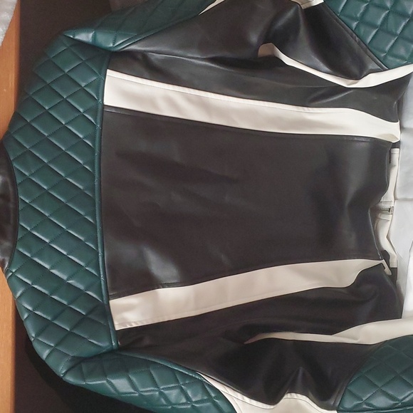 Colorblock moto jacket - Picture 10 of 16